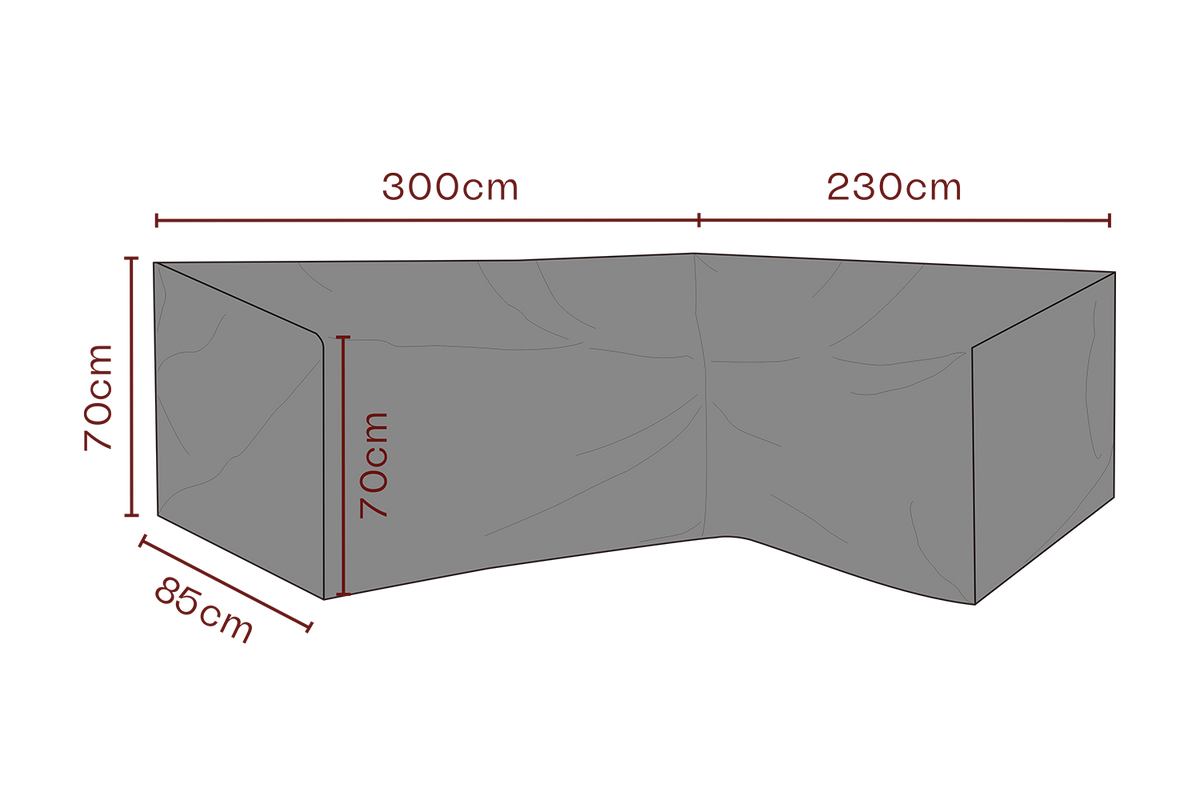 SKYDD Hörnsoffa L230/R300xD85 H70 cm - Andas