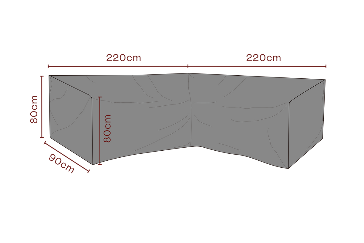 SKYDD Hörnsoffa L220/R220xD90 H80 cm - Andas