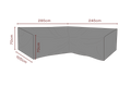 SKYDD Hörnsoffa L245xR285xD105 H70 cm - Andas