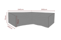 SKYDD Hörnsoffa L285/R245xD105 H70 cm - Andas