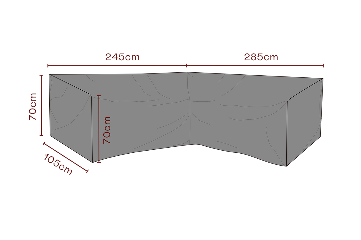 SKYDD Hörnsoffa L285/R245xD105 H70 cm - Andas