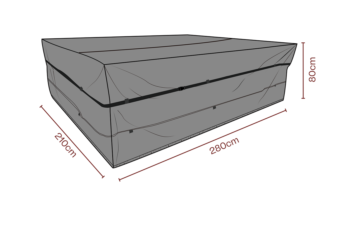 SKYDD Soffgrupp 280x210 H80 cm - Andas