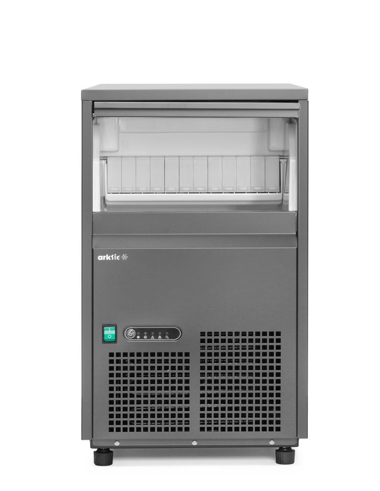 Ice cube machine, Arktic, Silver, 220-240V/385W, 380x520x(H)637mm