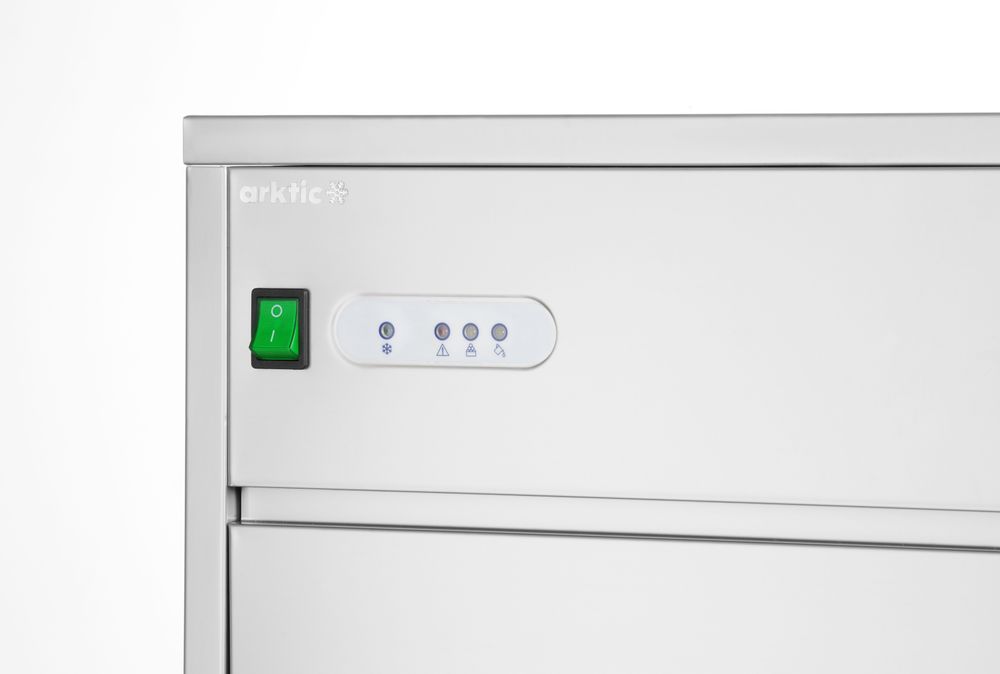 Ice cube machine, Arktic, ~50 kg/day, 50L, 230V/293W, 400x600x(H)675mm