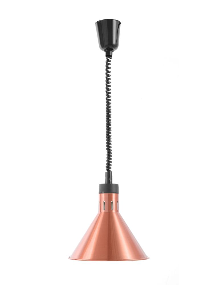 Rise and fall heat lamp, conical, HENDI, Silver, 230V/250W, ⌀275x(H)250mm