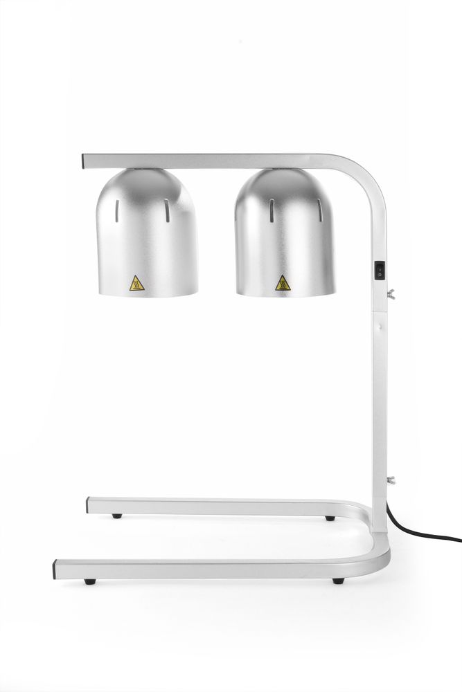 2 lamp infraröd food warmer bridge, HENDI, Silver, 230V/250W, 453x360x(H)790mm