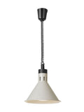 Rise and fall heat lamp, conical, HENDI, vit, 230V/250W, ⌀275x(H)250mm