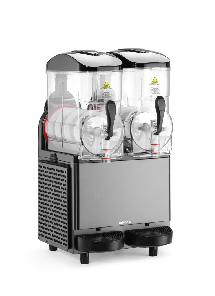 Slush machine 2x12 L, Arktic, 24L, Black, 220-240V/710W, 415x507x(H)810mm
