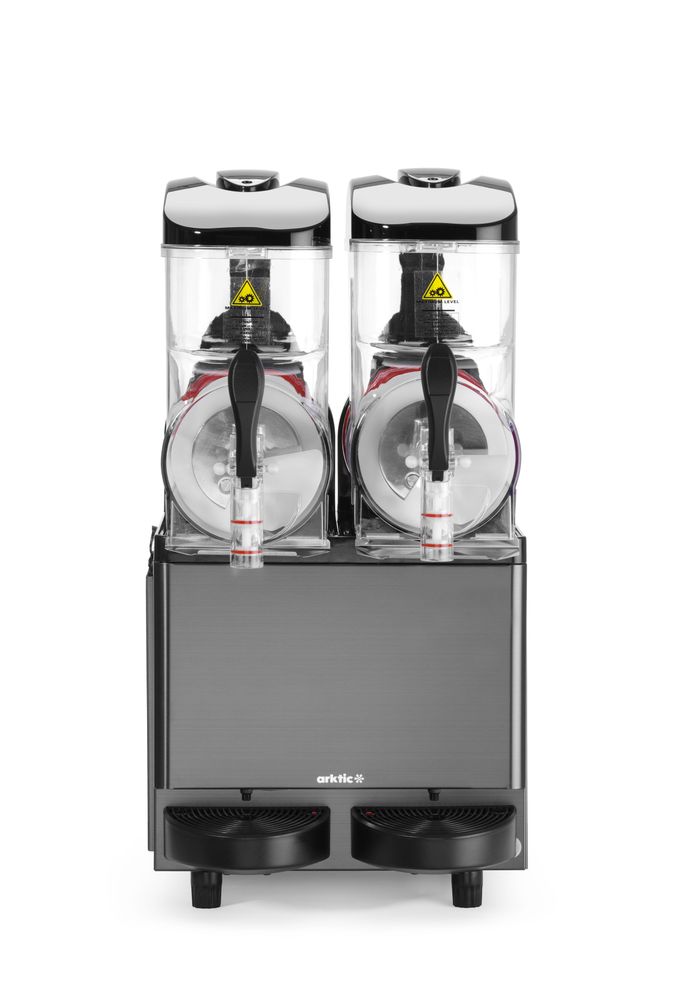 Slush machine 2x12 L, Arktic, 24L, Black, 220-240V/710W, 415x507x(H)810mm