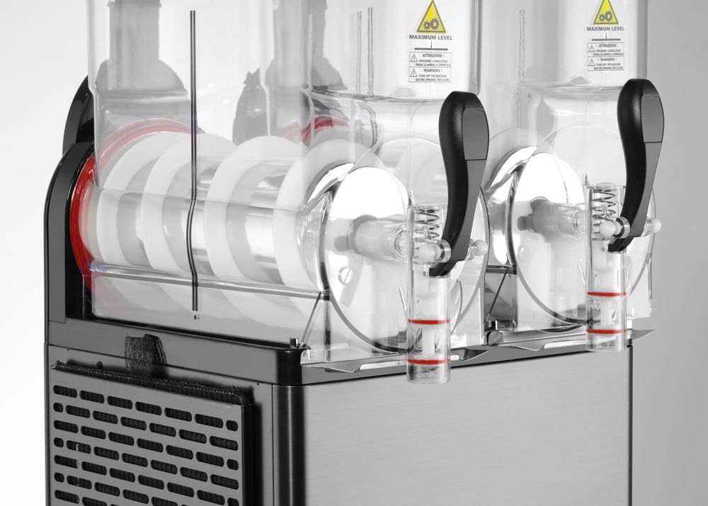 Slush machine 2x12 L, Arktic, 24L, Black, 220-240V/710W, 415x507x(H)810mm