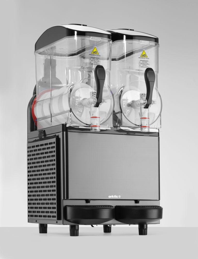 Slush machine 2x12 L, Arktic, 24L, Black, 220-240V/710W, 415x507x(H)810mm