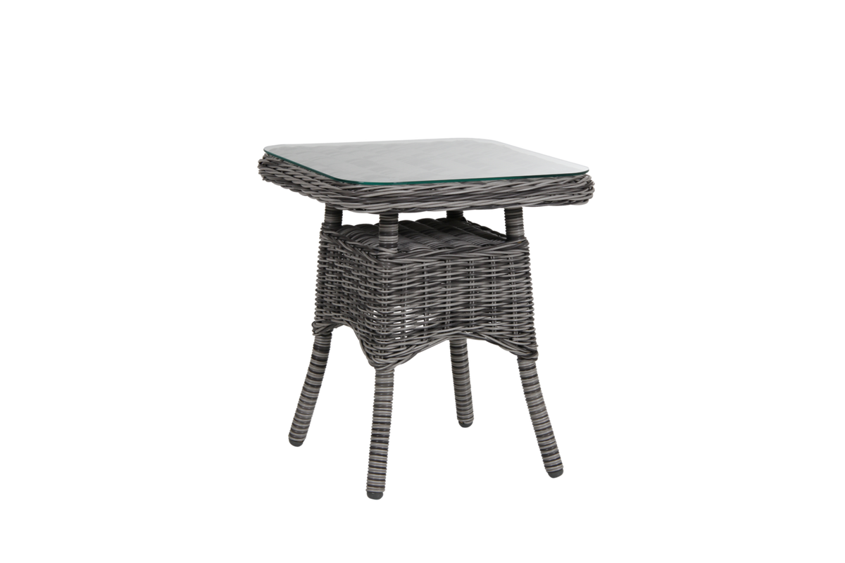 ROSITA 50x50 H56 cm - Grå/Glas