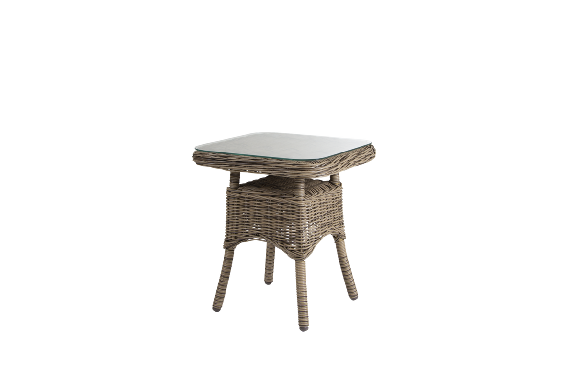 ROSITA 50x50 H56 cm - Natur/Glas