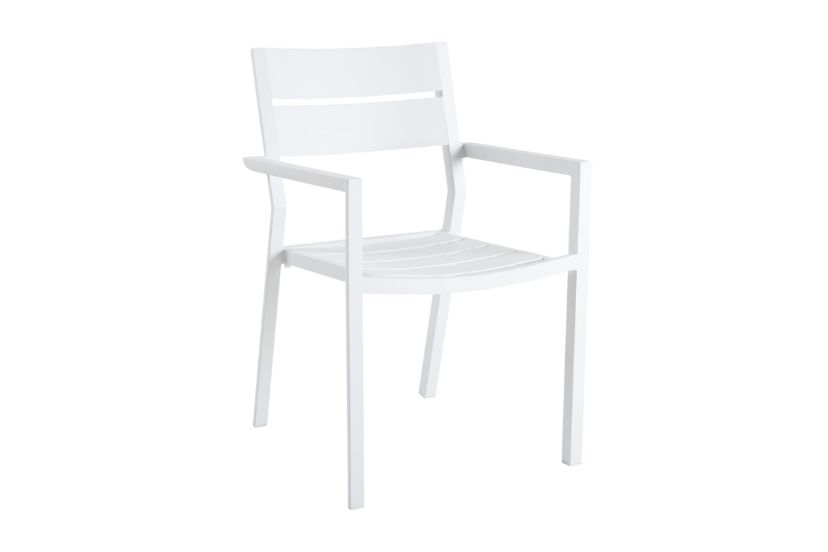 DELIA Stol m armstöd - White