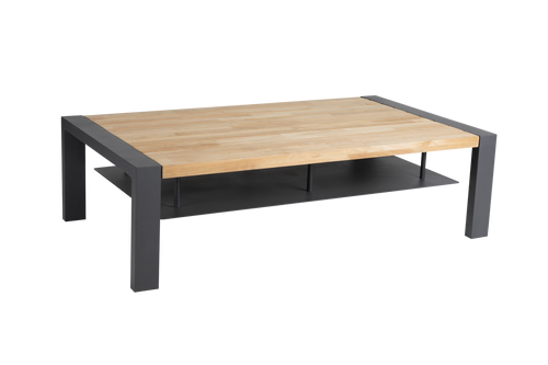 AMESDALE 140x80 H41 cm - Antracit/Teak