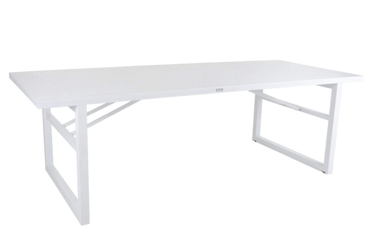 VEVI 230x94 H73 cm vit alu