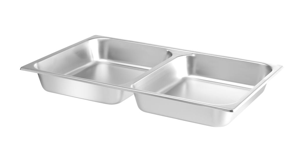 Food panna GN 1/1, with 2 compartments, HENDI, 7,5L, 530x325x(H)65mm