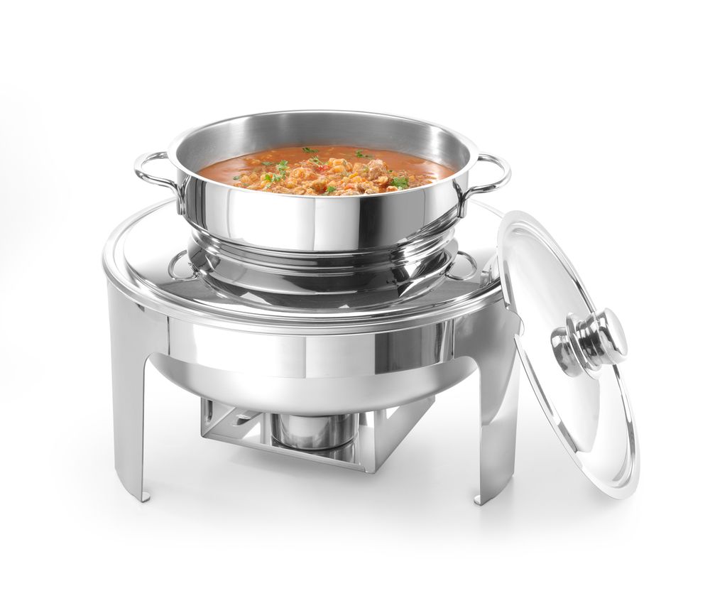Soup chafing dish mirror finish, HENDI, Profi Line, 10L, ⌀420x(H)380mm