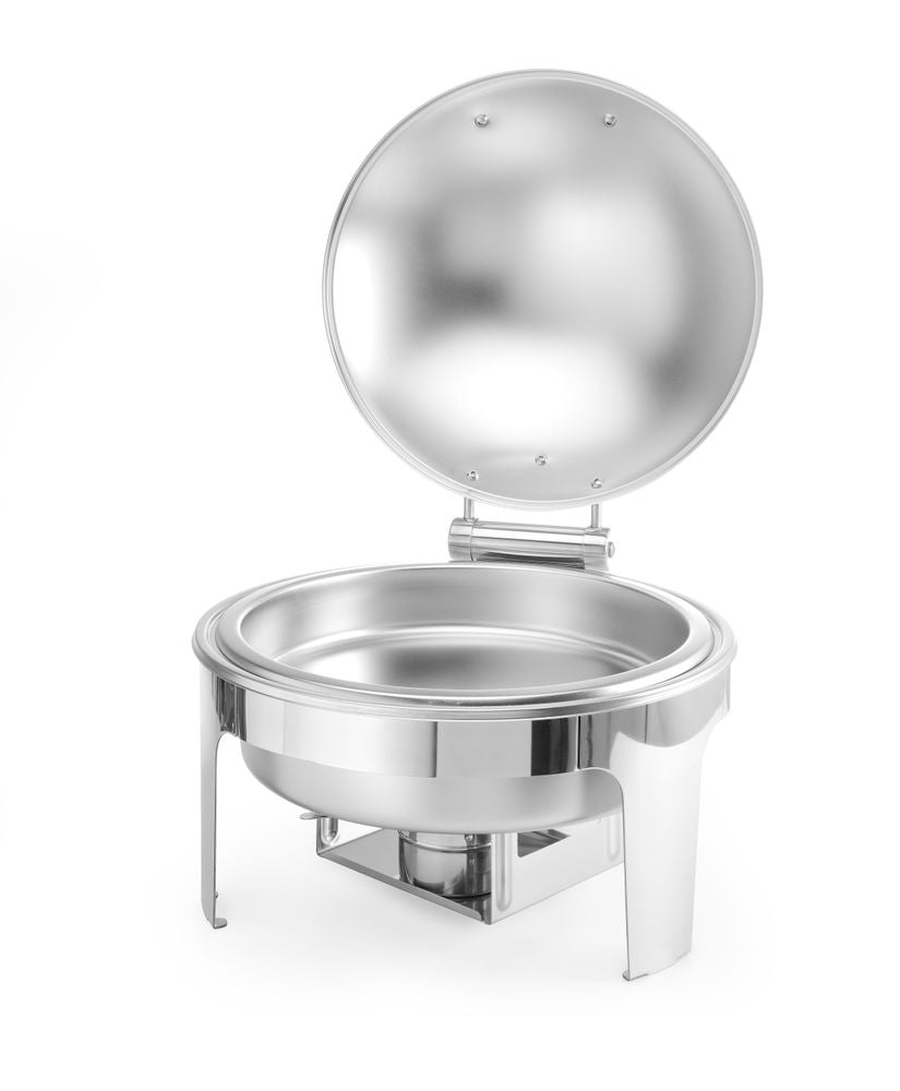 Chafing dish round satin finish, HENDI, Profi Line, 6L, 465x420x(H)320mm