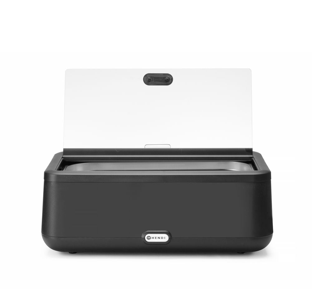 Chafing dish UNIQ, HENDI, desiGNed by Robert Bronwasser, svart, 220-240V/700W, 607x402x(H)245mm