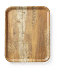 Serving tray with melamine laminate, non slip, with wood design, AmerBox, Wood, 330x430mm