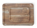 Serving tray with melamine laminate, non slip, with wood design, AmerBox, Wood, 240x340mm