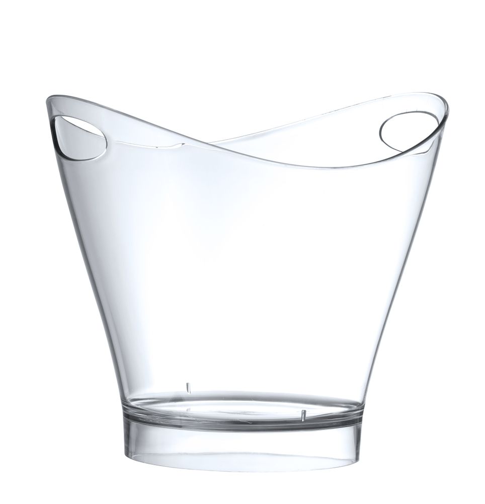 Wine and champagne bucket, BarUp, 6L, Transparent, 300x240x(H)260mm, Oval