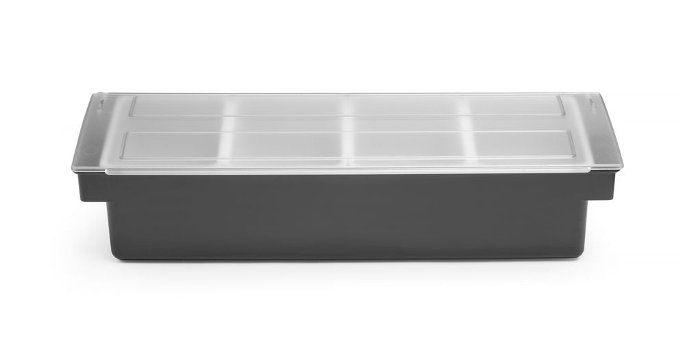 Condiment holder - 4 containers, BarUp, 480x150x(H)100mm