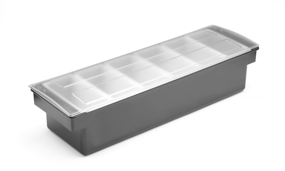 Condiment holder - 6 containers, BarUp, 480x150x(H)100mm
