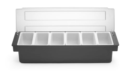 Condiment holder - 6 containers, BarUp, 480x150x(H)100mm