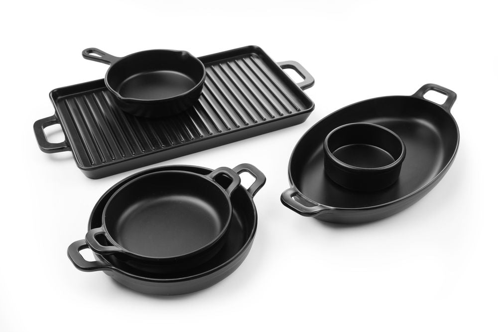 Mini oval pan Little Chef, Fine Dine, Black, 263x140x(H)37mm