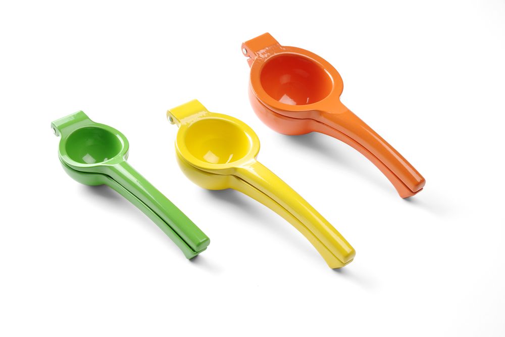 Citrus squeezer, BarUp, yellow (for lemons), 223x75x(H)45mm
