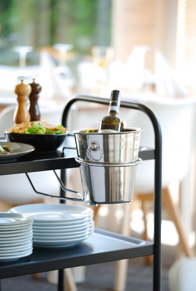 Champagne cooler, BarUp, 3,3L, Silver, ⌀220x(H)190mm