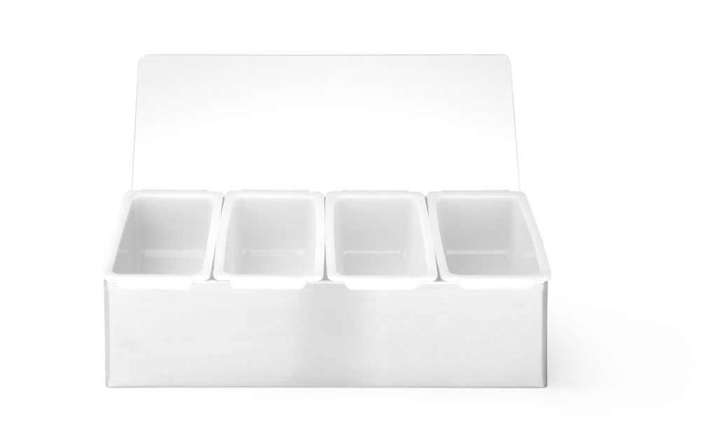 Condiment holder, BarUp, 5 containers, 375x140x(H)90mm