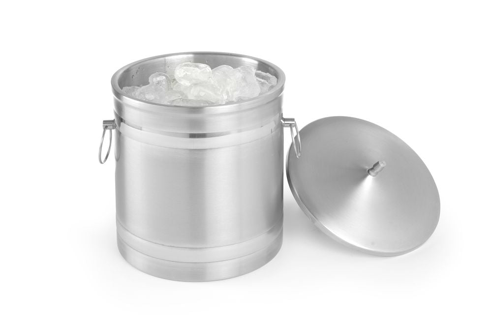 Ice bucket double walled, BarUp, 5L, Silver, ⌀200x(H)230mm