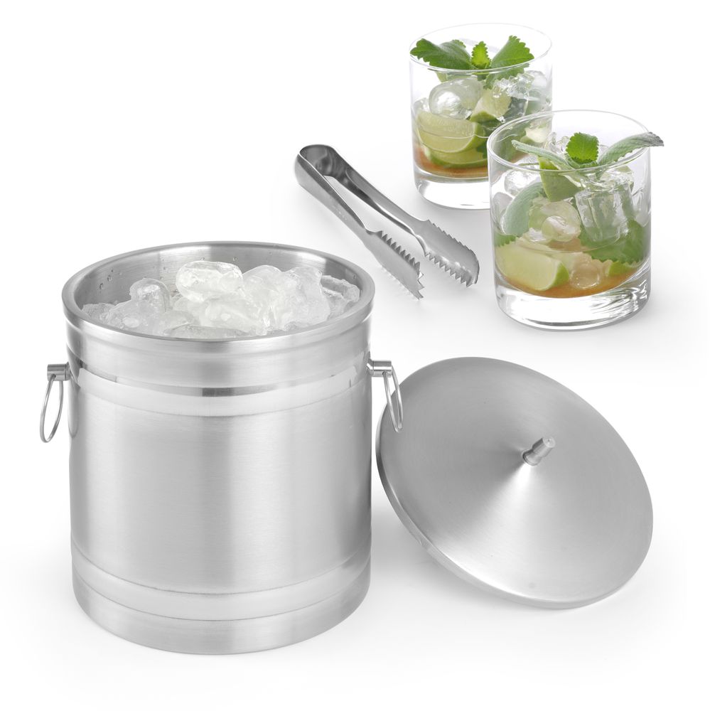 Ice bucket double walled, BarUp, 5L, Silver, ⌀200x(H)230mm