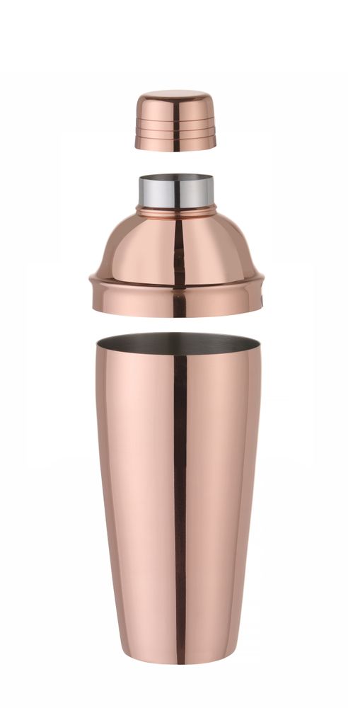 Cobbler shaker 3-part, BarUp, Copper, ⌀85x(H)240mm