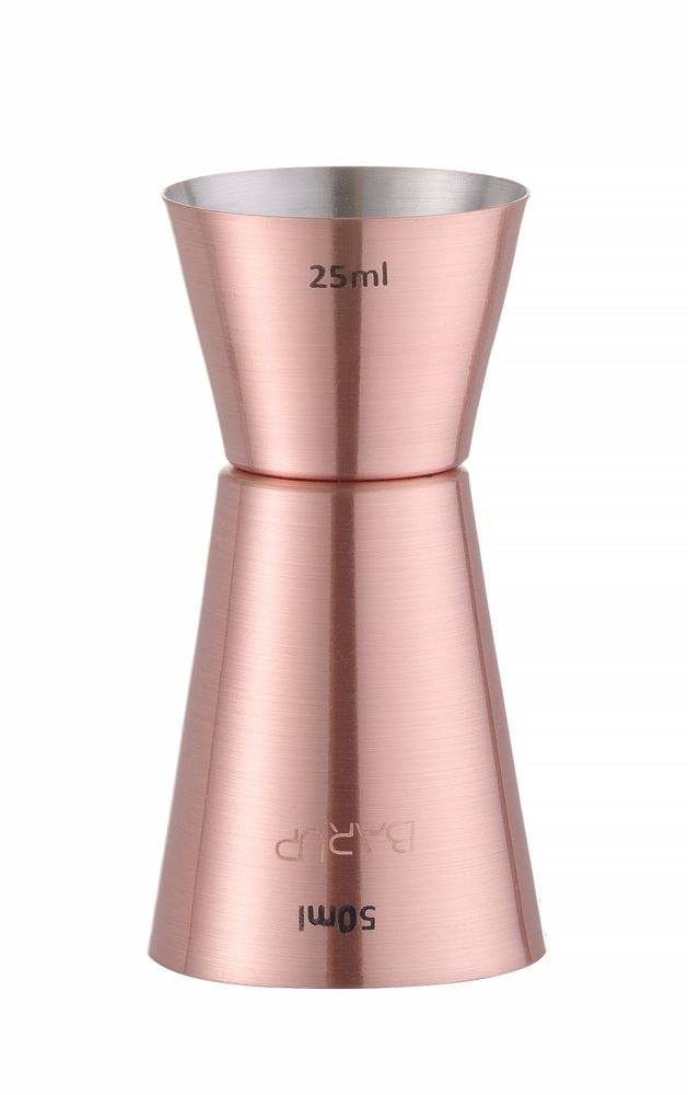 Jigger 25/50 ml, BarUp, Copper, ⌀42x(H)86mm