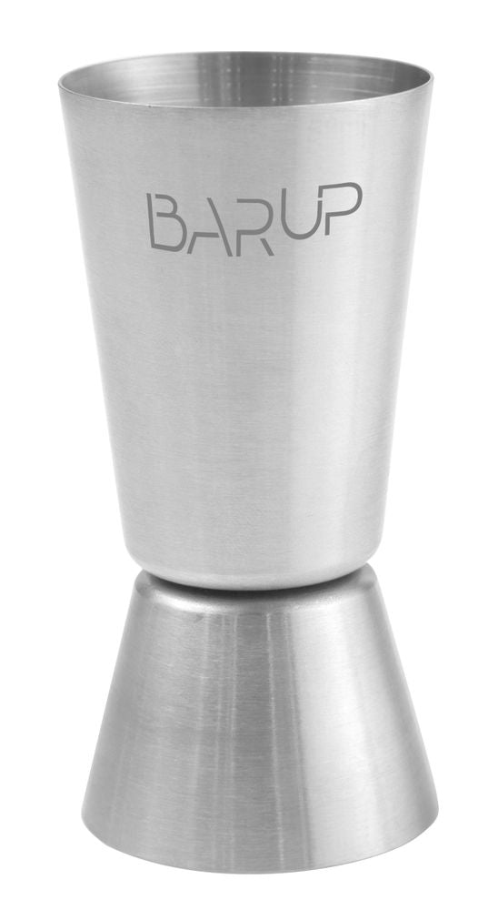 Jigger 20/40 ml, BarUp, Silver, ⌀40x(H)80mm, Round