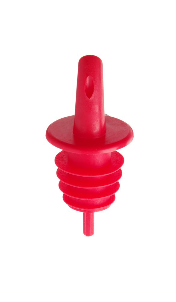 Free flow pourers, BarUp, 2 black, 2 white, 2 red, Red, 6 pcs