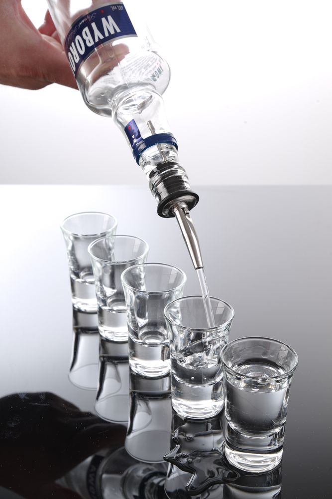 Free-flow pourer, BarUp, With flip top, 6 pcs