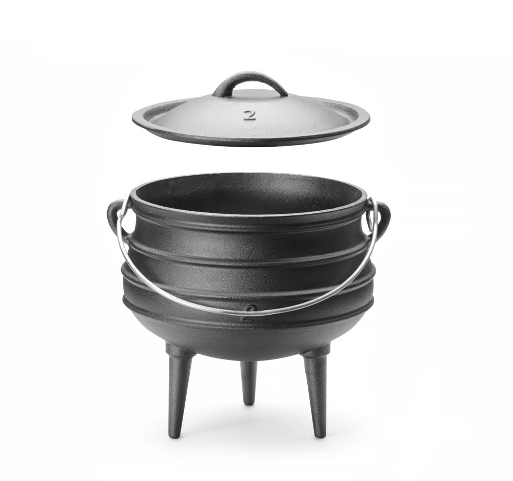 Cast iron gryta, HENDI, svart, ⌀245x(H)280mm