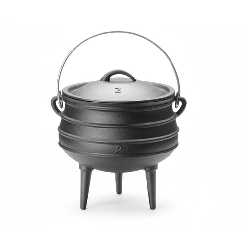 Cast iron gryta, HENDI, svart, ⌀245x(H)280mm