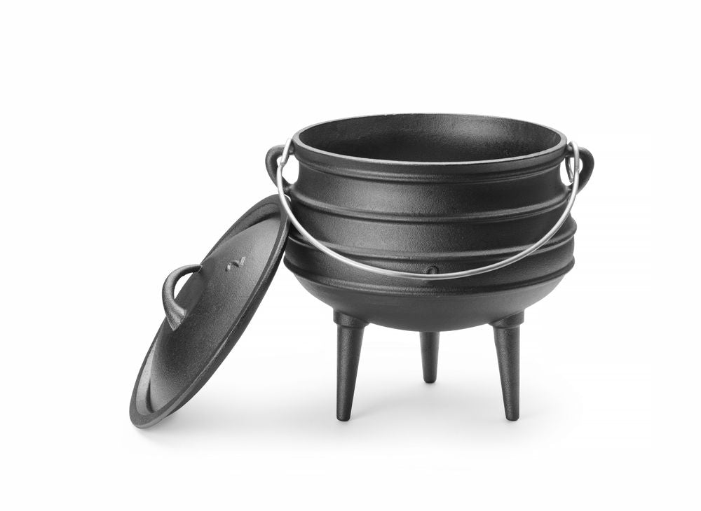 Cast iron gryta, HENDI, svart, ⌀245x(H)280mm
