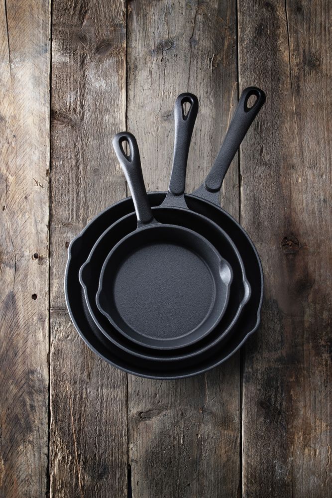 Cast iron skillet, HENDI, svart, ⌀165x(H)35mm, Round