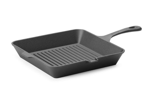Cast iron grill panna, HENDI, svart, 250x250x(H)50mm, Square