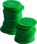 Coin tokens – 100 pcs., BarUp, Green, 100 pcs., ⌀25mm