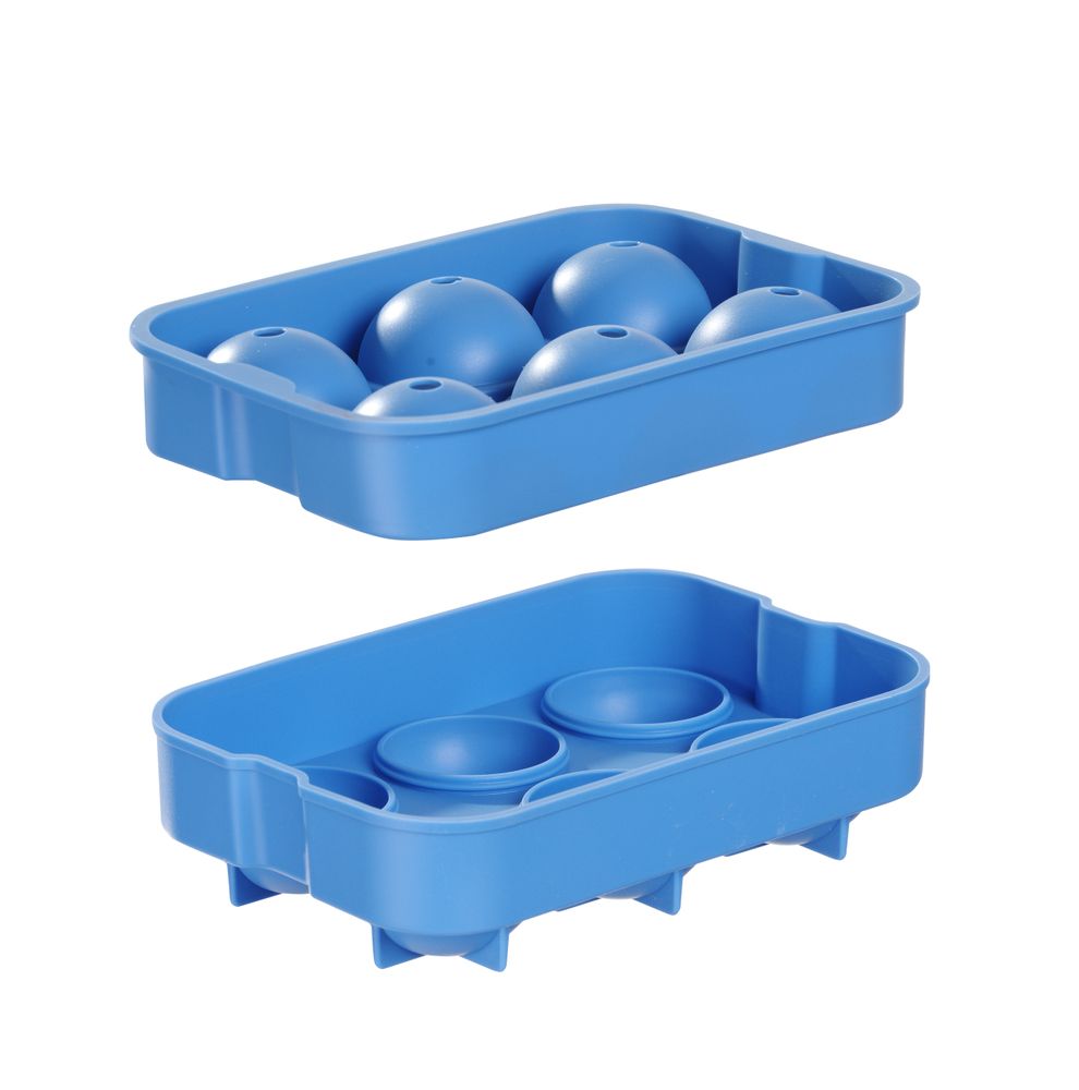 Sphere ice mould, BarUp, Blue, 180x125x(H)50mm