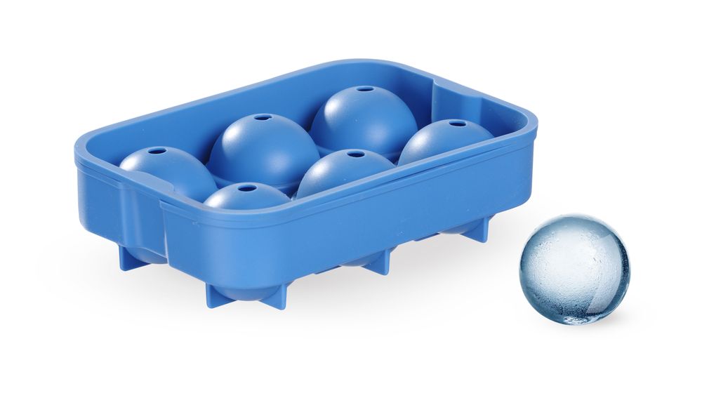 Sphere ice mould, BarUp, Blue, 180x125x(H)50mm