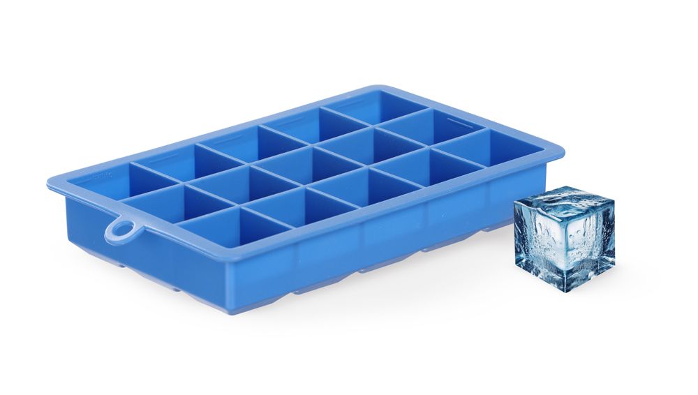 Ice cube mould mini cube, BarUp, Blue, 190x120x(H)35mm